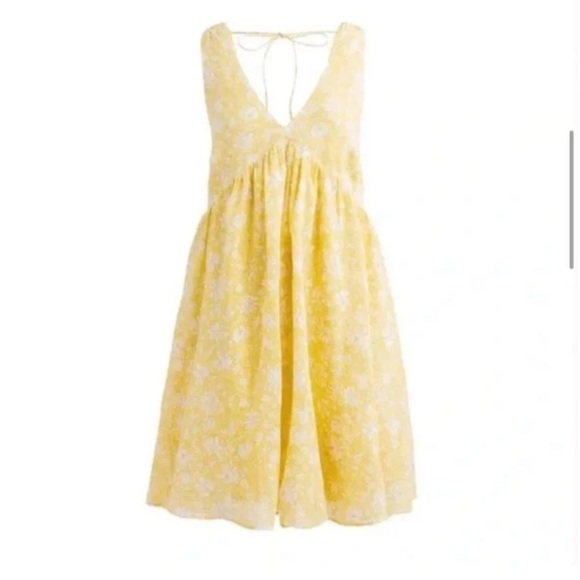 J Crew Swingy V-neck mini dress in tossed floral - Picture 3 of 5